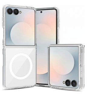 Magsafe Калъф за Samsung Flip 8, Tech-Protect FlexAir Hybrid Case, Прозрачен