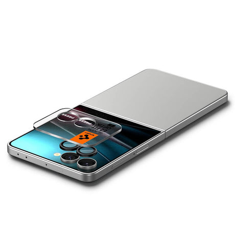 Протектор за Камерата на Samsung Z Flip 8, Spigen EZ Fit Optik Pro Glass tR 2бр., Черен (5)