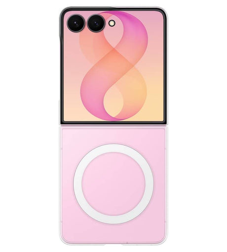 Оригинален Калъф за Samsung Z Flip 8, Clear Magnet Case EF-CF776CTEGWW, Прозрачен