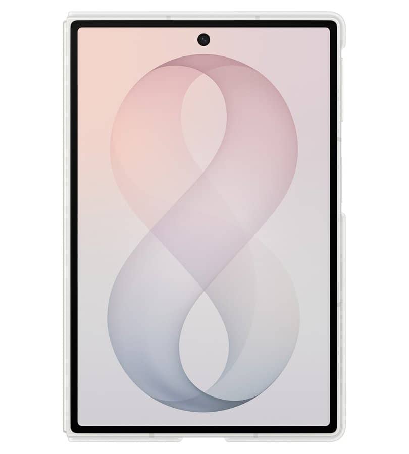 Оригинален Калъф за Samsung Z Fold 8, Silicone Magnet Case EF-EF971CWEGWW Cream, Бял (3)