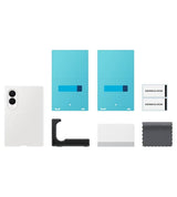 Оригинален Калъф за Samsung Z Fold 8, Silicone Magnet Case EF-EF971CWEGWW Cream, Бял (5)