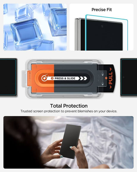 Протектор за Samsung Z Fold 8 Ultra, Spigen EZ Fit Pro Glass tR, Прозрачен (12)
