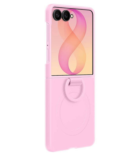 Оригинален Калъф Samsung Z Flip 8, Silicone Ring Magnet Case EF-EF776CVEGWW, Розов (2)