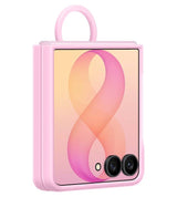 Оригинален Калъф Samsung Z Flip 8, Silicone Ring Magnet Case EF-EF776CVEGWW, Розов (3)