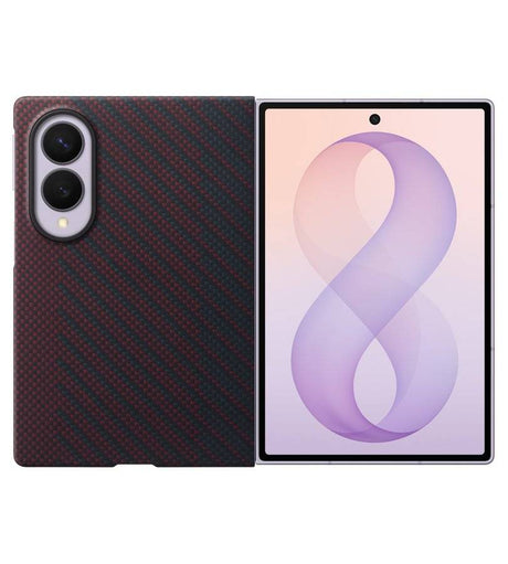 Оригинален Калъф за Samsung Z Fold 8, Carbon Magnet Case EF-KF971SREGWW, Тъмно Виолетов (4)