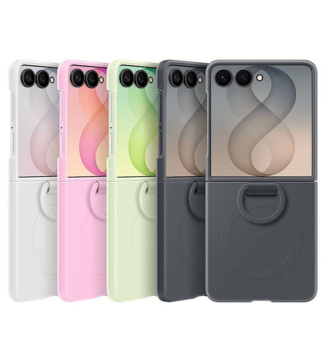 Оригинален Калъф Samsung Z Flip 8, Silicone Ring Magnet Case EF-EF776CGEGWW, Резидав (6)