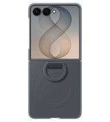 Оригинален Калъф Samsung Z Flip 8, Silicone Ring Magnet Case EF-EF776CBEGWW, Тъмно Сив