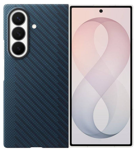 Оригинален Калъф за Samsung Z Fold 8 Ultra, Carbon Magnet Case EF-KF976SNEGWW, Син (4)