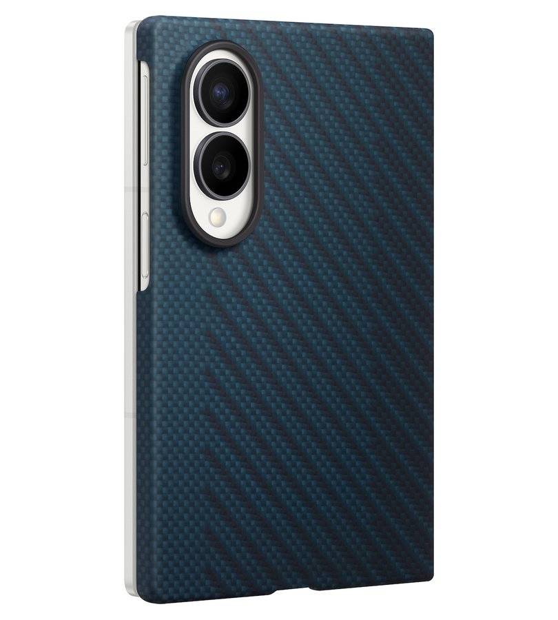 Оригинален Калъф за Samsung Z Fold 8, Carbon Magnet Case EF-KF971SNEGWW, Син (2)