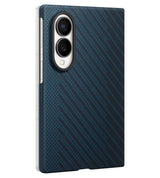 Оригинален Калъф за Samsung Z Fold 8, Carbon Magnet Case EF-KF971SNEGWW, Син (2)