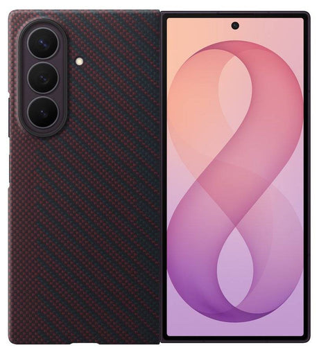 Оригинален Калъф за Samsung Z Fold 8 Ultra, Carbon Magnet Case EF-KF976SREGWW, Тъмно Виолетов (4)