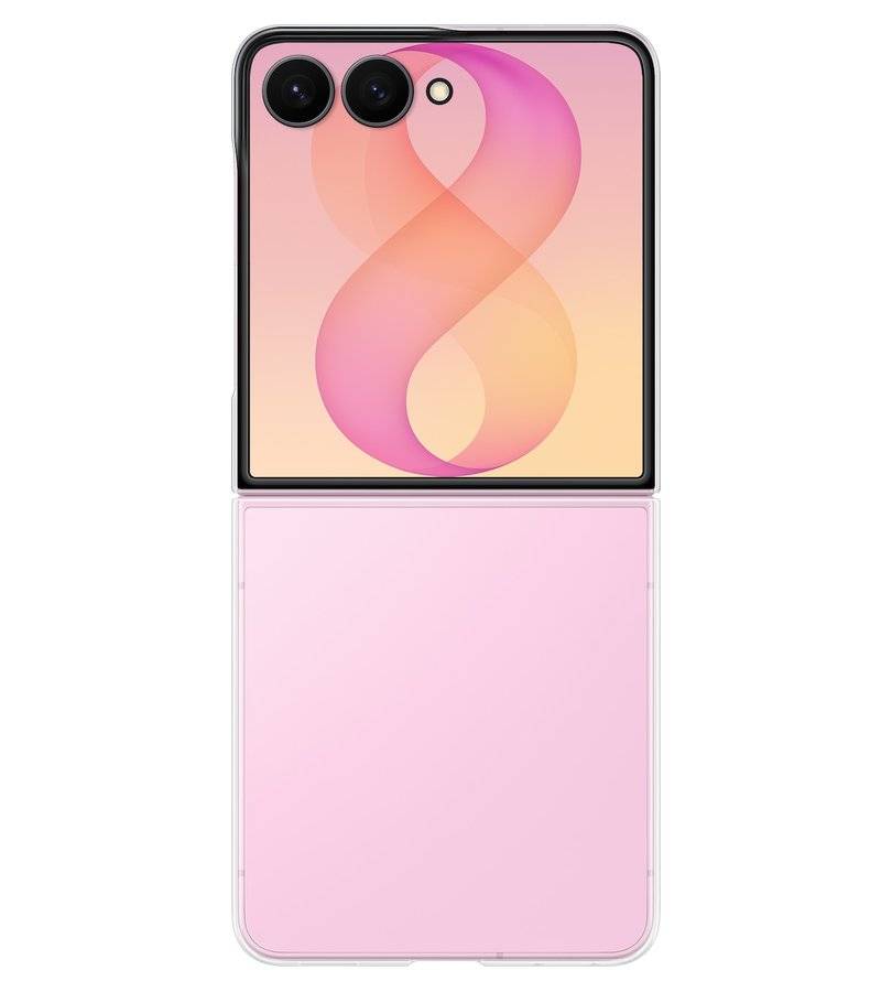 Оригинален Калъф за Samsung Z Flip 8, Clear Case EF-QF776CTEGWW, Прозрачен (4)