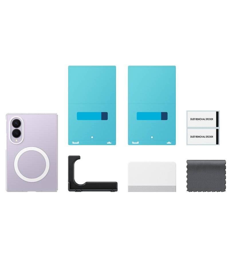 Оригинален Калъф за Samsung Z Fold 8, Clear Magnet Case EF-CF971CTEGWW, Прозрачен (6)