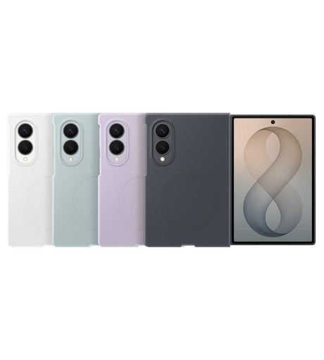 Оригинален Калъф за Samsung Z Fold 8, Silicone Magnet Case EF-EF971CBEGWW, Тъмно Сив (5)