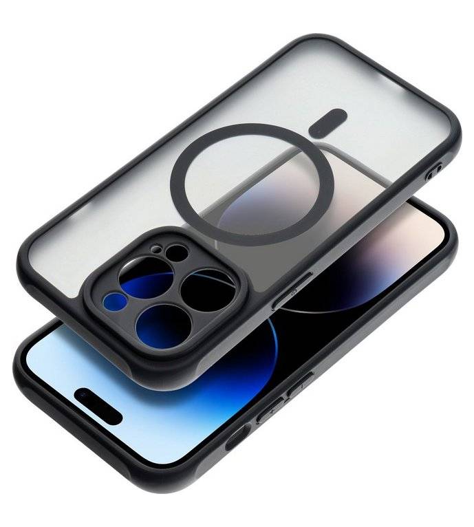 Magsafe Калъф за Xiaomi Redmi Note 15 Pro 4G, MagMat Clear Case, Черен (3)