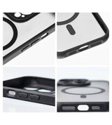 Magsafe Калъф за Xiaomi Redmi Note 15 Pro 4G, MagMat Clear Case, Черен (4)