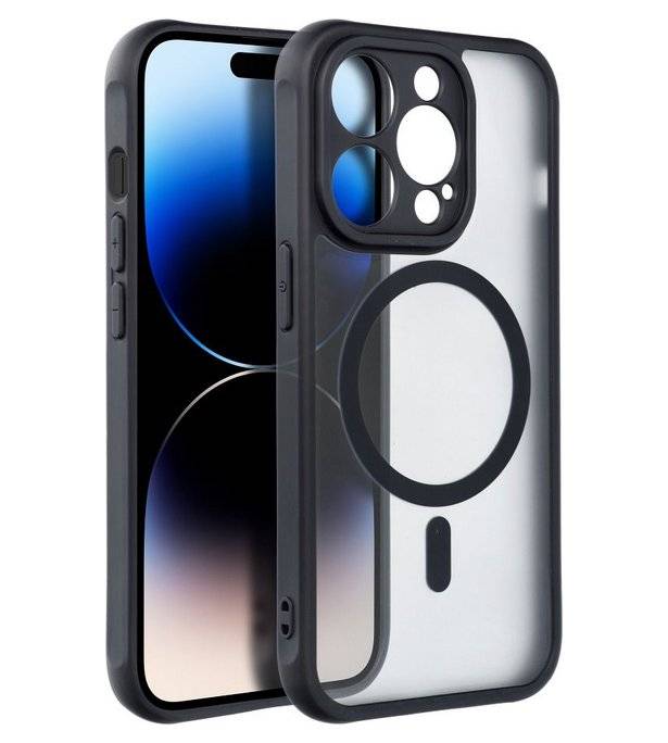 Magsafe Калъф за Xiaomi Redmi Note 15 Pro 4G, MagMat Clear Case, Черен