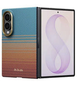 Magsafe Калъф за Samsung Z Fold 8, Pitaka Edge Case Sunset2.0, Кафяв (2)