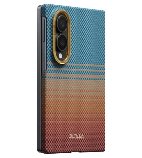 Magsafe Калъф за Samsung Z Fold 8, Pitaka Edge Case Sunset2.0, Кафяв