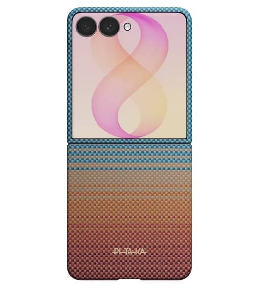 Magsafe Калъф за Samsung Z Flip 8, Pitaka Edge Case Sunset2.0, Кафяв (2)