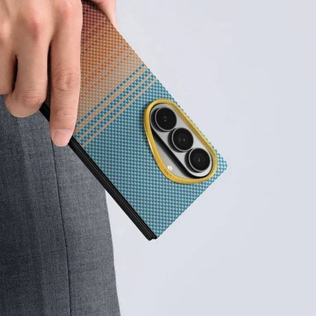 Magsafe Калъф за Samsung Z Fold 8 Ultra, Pitaka Edge Case Sunset2.0, Кафяв (6)