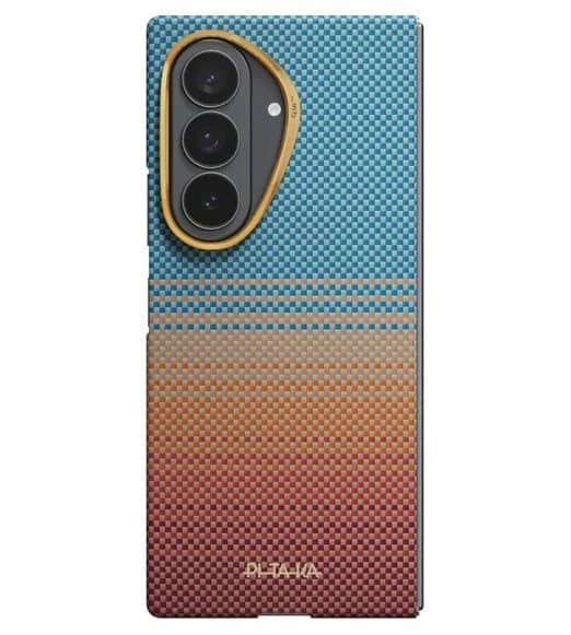 Magsafe Калъф за Samsung Z Fold 8 Ultra, Pitaka Edge Case Sunset2.0, Кафяв (3)