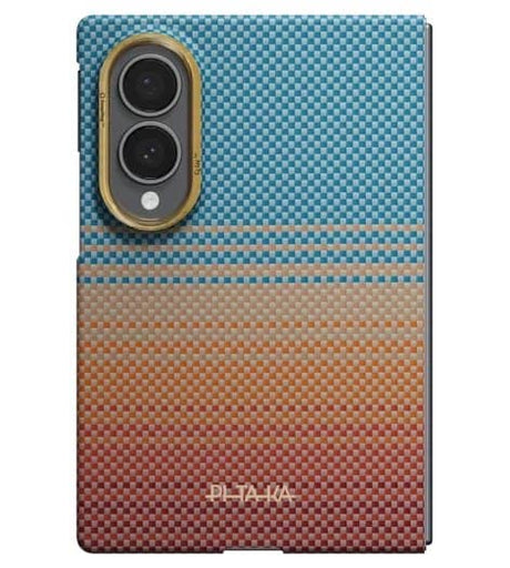 Magsafe Калъф за Samsung Z Fold 8, Pitaka Edge Case Sunset2.0, Кафяв (3)