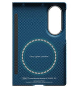 Magsafe Калъф за Samsung Z Fold 8, Pitaka Edge Case Moonrise, Син (6)