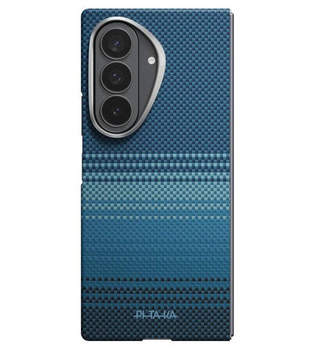 Magsafe Калъф за Samsung Z Fold 8 Ultra, Pitaka Edge Case Moonrise, Син (3)