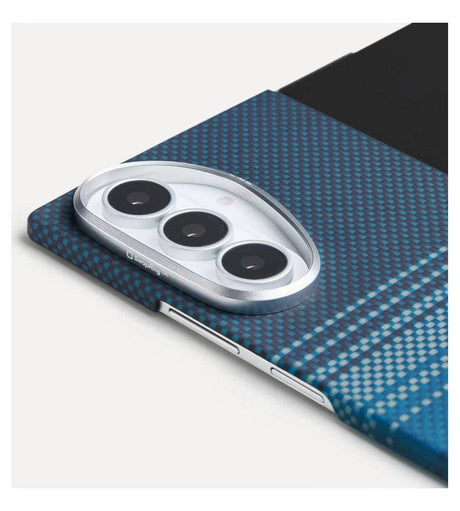 Magsafe Калъф за Samsung Z Fold 8 Ultra, Pitaka Edge Case Moonrise, Син (4)