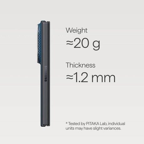 Magsafe Калъф за Samsung Z Fold 8, Pitaka Edge Case Moonrise, Син (5)
