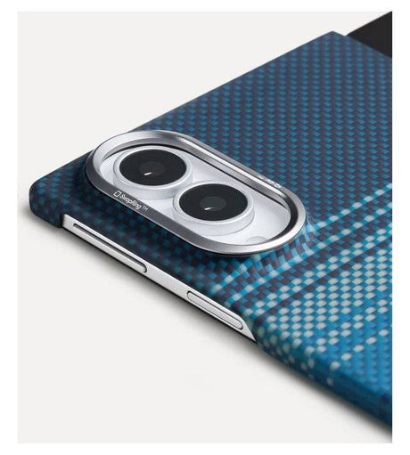 Magsafe Калъф за Samsung Z Fold 8, Pitaka Edge Case Moonrise, Син (4)