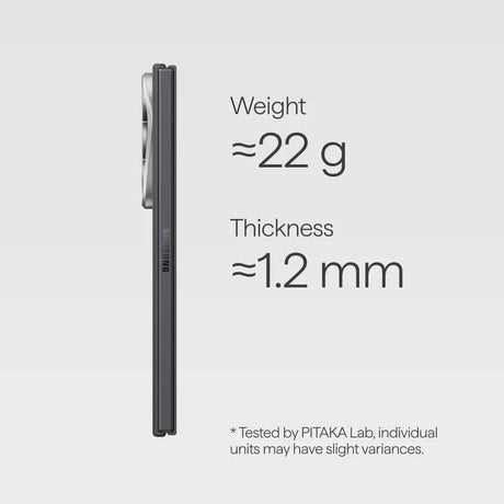 Magsafe Калъф за Samsung Z Fold 8 Ultra, Pitaka Edge Black/Grey Case, Черен (5)