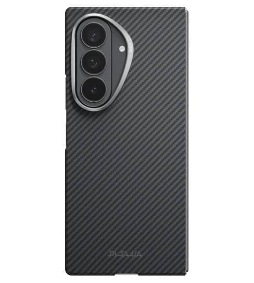 Magsafe Калъф за Samsung Z Fold 8 Ultra, Pitaka Edge Black/Grey Case, Черен (3)