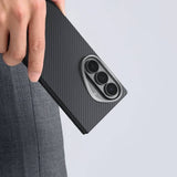 Magsafe Калъф за Samsung Z Fold 8 Ultra, Pitaka Edge Black/Grey Case, Черен (7)