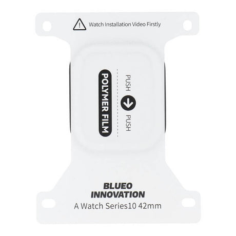 Стъклен Протектор за Apple Watch 11/10 46mm, Blueo Anti-Static HD 3D Glass, Черен (5)