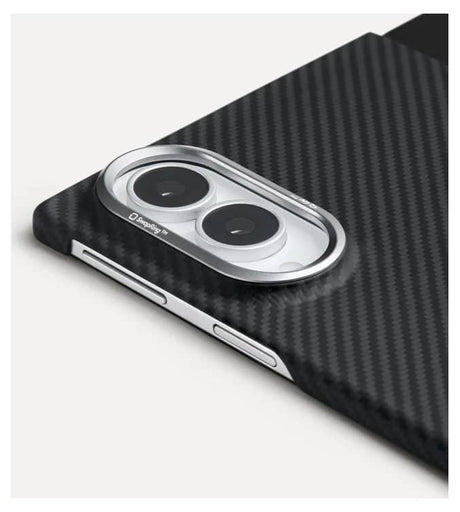 Magsafe Калъф за Samsung Z Fold 8 Ultra, Pitaka Edge Black/Grey Case, Черен (6)