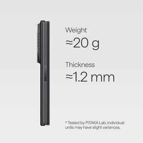 Magsafe Калъф за Samsung Z Fold 8 Ultra, Pitaka Edge Black/Grey Case, Черен (5)