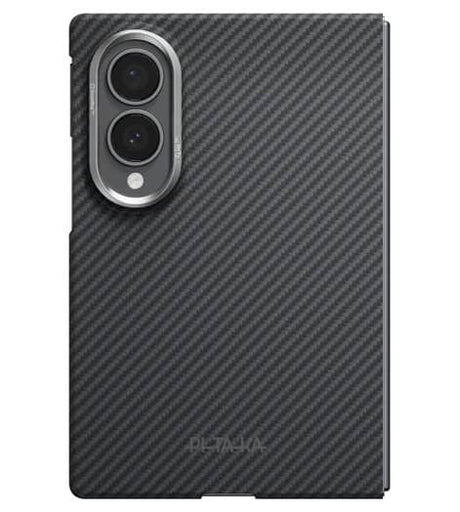 Magsafe Калъф за Samsung Z Fold 8 Ultra, Pitaka Edge Black/Grey Case, Черен (3)