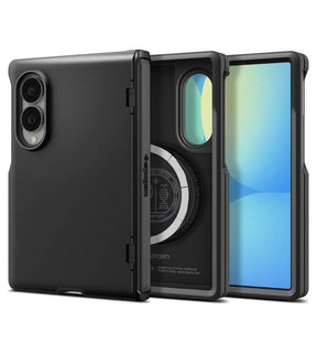Magsafe Противоударен Калъф за Samsung Z Fold 8, Spigen Slim Armor Pro Case, Черен