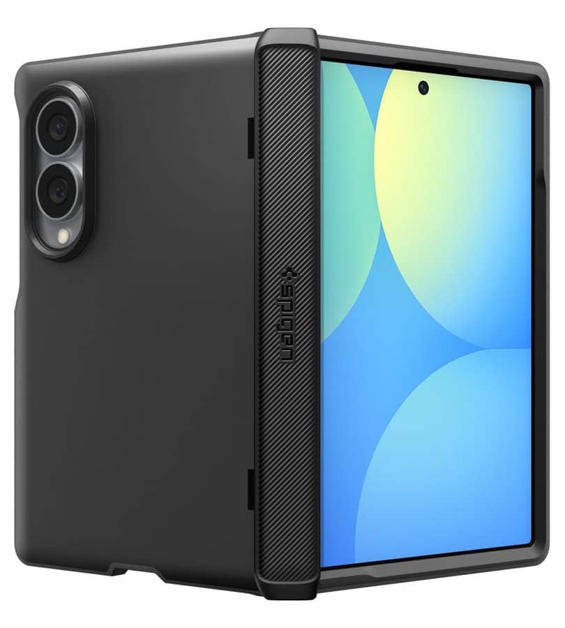 Magsafe Противоударен Калъф за Samsung Z Fold 8, Spigen Slim Armor Pro Case, Черен (2)