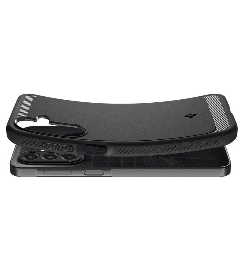 Противоударен Калъф за Samsung A37, Spigen Rugged Armor Case, Черен (5)
