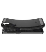 Противоударен Калъф за Samsung A37, Spigen Rugged Armor Case, Черен (5)