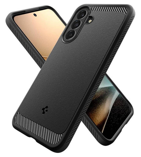 Противоударен Калъф за Samsung A37, Spigen Rugged Armor Case, Черен (4)