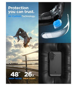 Противоударен Калъф за Samsung A37, Spigen Rugged Armor Case, Черен (7)