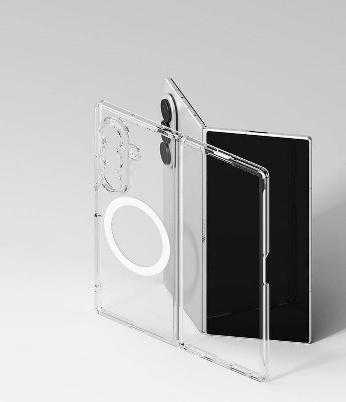 Magsafe Калъф за Samsung Z Fold 8 Ultra, Ringke Fusion Case, Прозрачен (6)