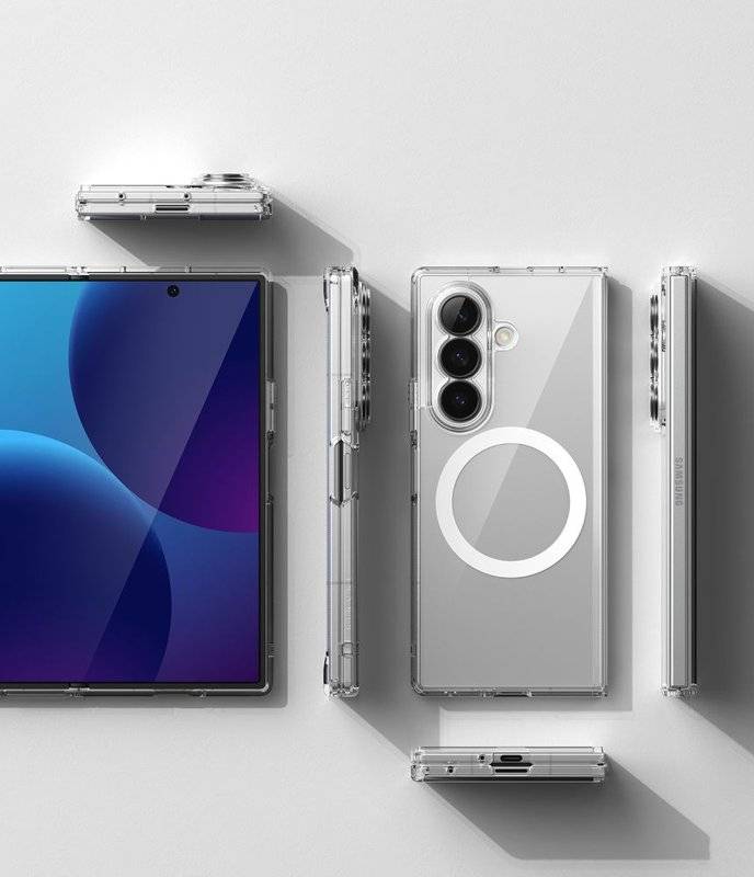 Magsafe Калъф за Samsung Z Fold 8 Ultra, Ringke Fusion Case, Прозрачен (5)