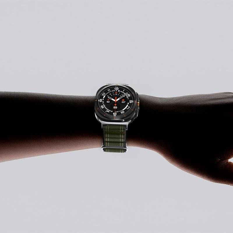 Текстилна Каишка за Samsung Watch Ultra 1/2 47mm, Spigen WBF0 Band, Зелен (13)