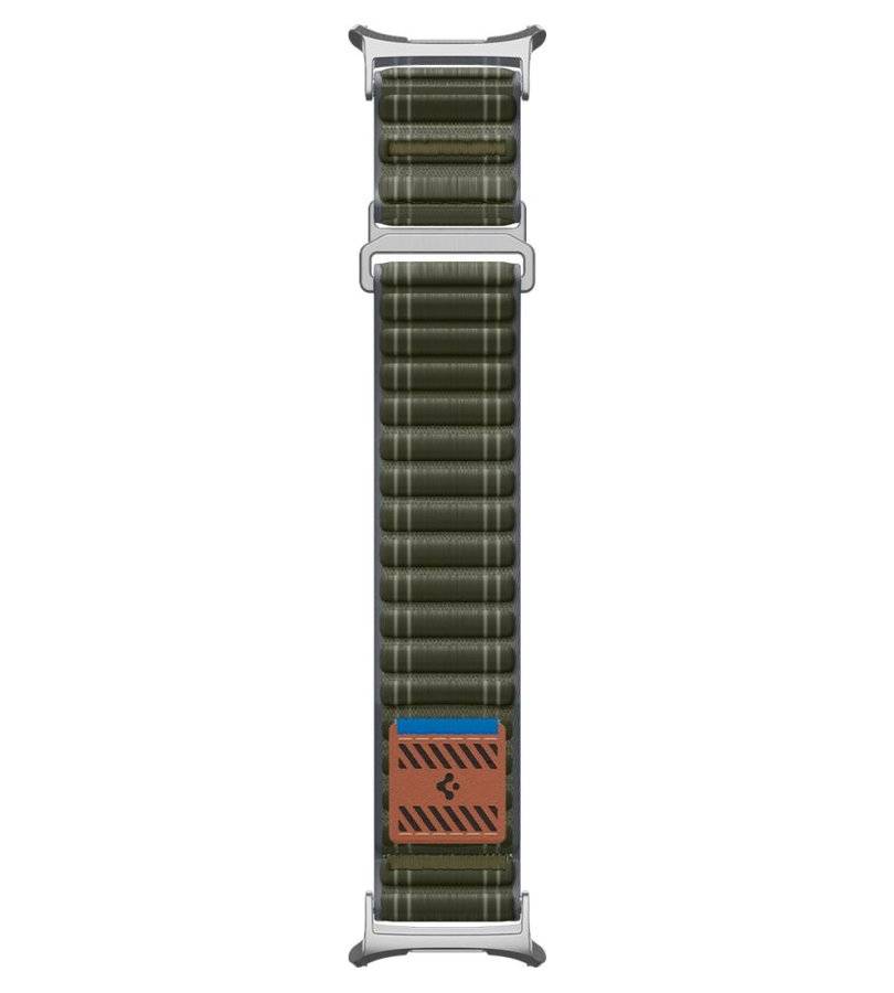 Текстилна Каишка за Samsung Watch Ultra 1/2 47mm, Spigen WBF0 Band, Зелен (10)