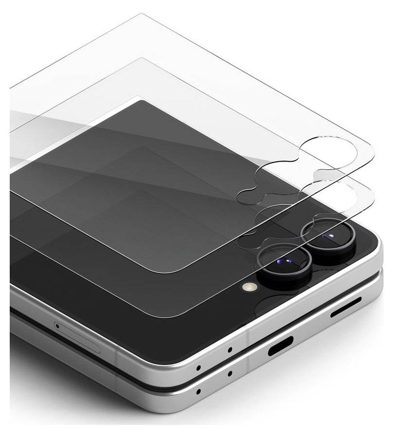 Стъклен Протектор за Samsung Z Flip 7, Ringke Glass Pro 2бр., Прозрачен (2)
